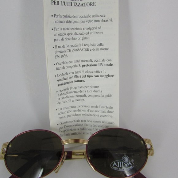 NOS / NWT Vintage Charme Attiva Egyptian Pharaoh 7536 207 Designer Sunglasses main image 9